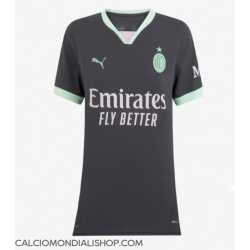 Maglie da calcio AC Milan Terza Maglia Femminile 2024-25 Manica Corta